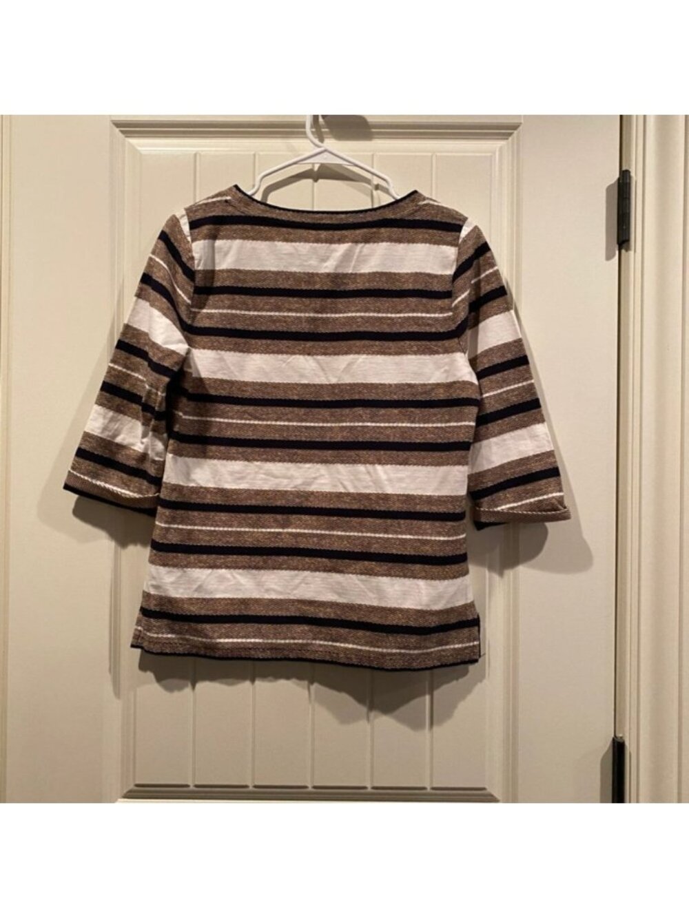 Striped 3/4 Sleeve Top - Picture 2 of 2